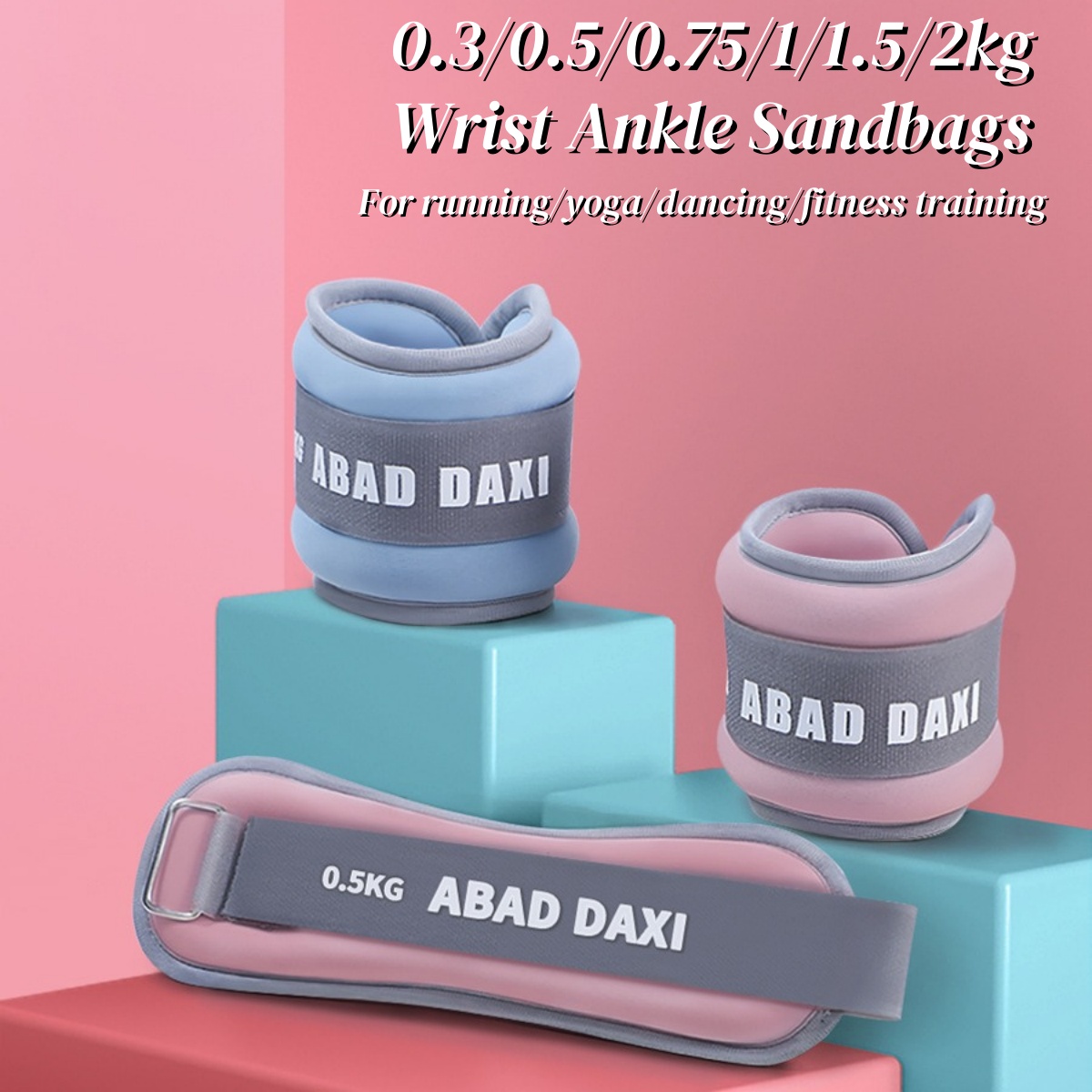 Yoga Sandbag Weight - 2 قطعة 0.3/0.5/1/2 كجم المعصم الكاحل