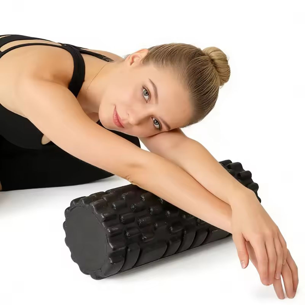 Pilates Yoga Shoes - أسطوانة رغوية بطول 33 سم لتدليك