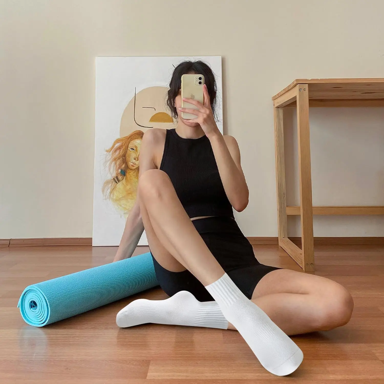 4 أزواج من جوارب اليوغا النسائ - مراجعة Pilates & Yoga Unleashed Studio Tuckahoe وسعره