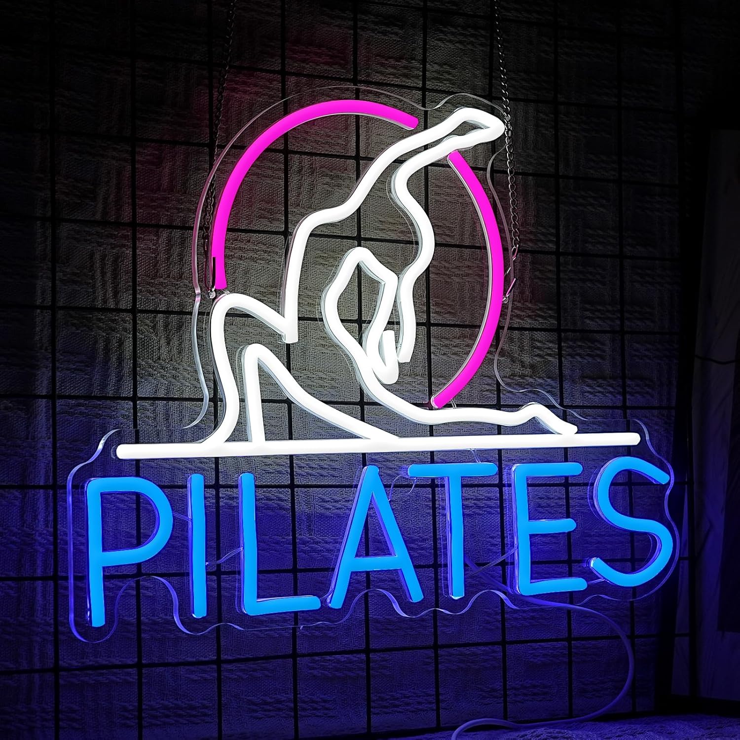لافتة نيون لليوجا والبيلاتس، إ - مراجعة Pilates Yoga Room وسعره