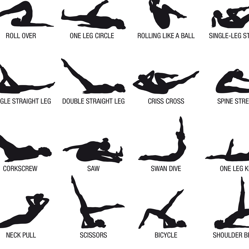 ملصق لوحة تدريبات البيلاتس بدو - مراجعة Pilates Yoga Gifts وسعره